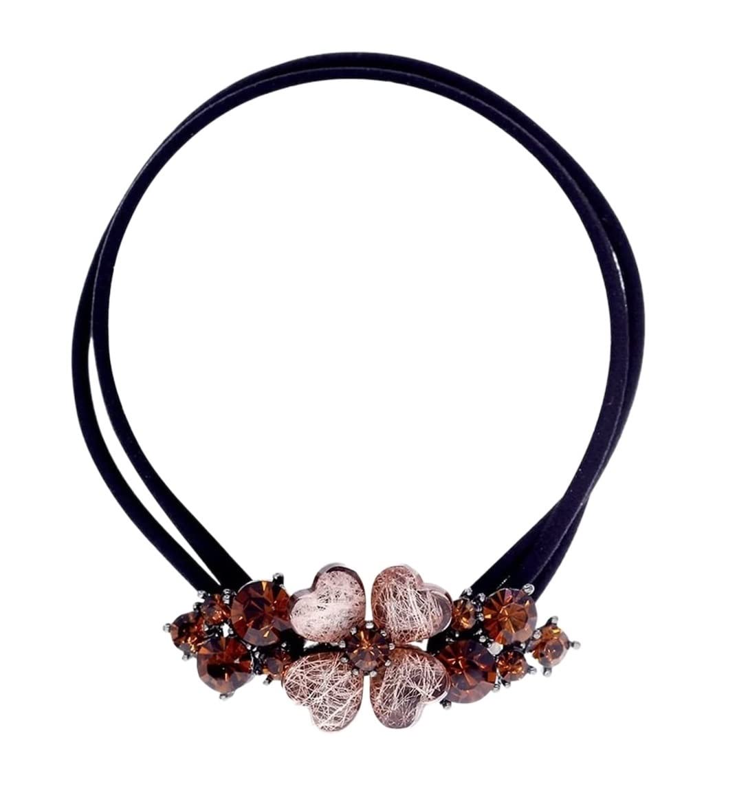 RUVOO Haargummi Scrunchies Strass Kristall Schmetterling Haargummis Haarbänder Zubehör Für Mädchen Pferdeschwanzhalter Haargummis Haarschmuck