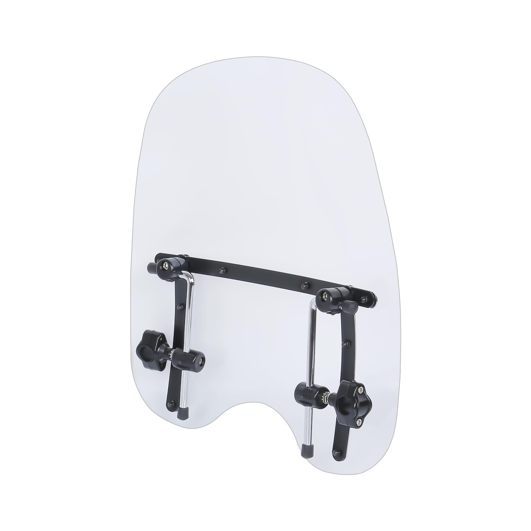 Deflectores de Parabrisas de Motocicleta Aptos para Harley Suzuki, Honda, Shadow, Yamaha, Kawasaki, Cruiser, Estándares (Blanco, 19 Inch)