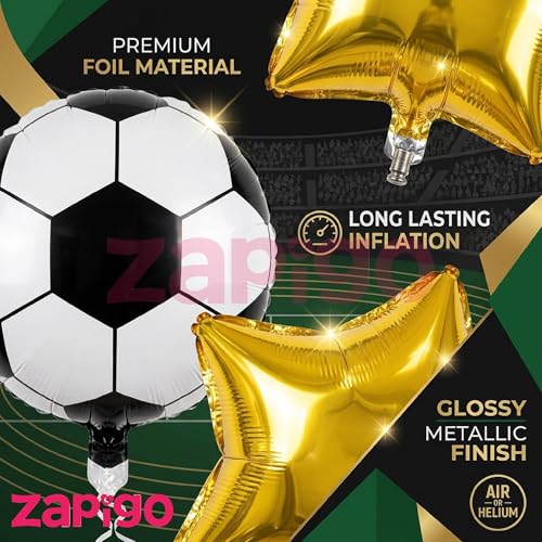 Image of Balloonistics Football Theme Happy Birthday Balloon Bouquet Pack Of 5