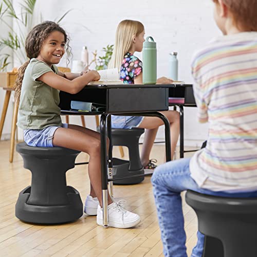 Image of ECR4Kids Active Storage Wobble Stool, 15in Seat Height, Children's Furniture, Black