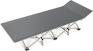 CHENDY Camping Cot - Heavy-Duty Foldable Cots for Adults, 1200D Double Layer Oxford Camping Cots for Camping Travel Tent Day Outdoor & Home Guest (190 * 80CM)