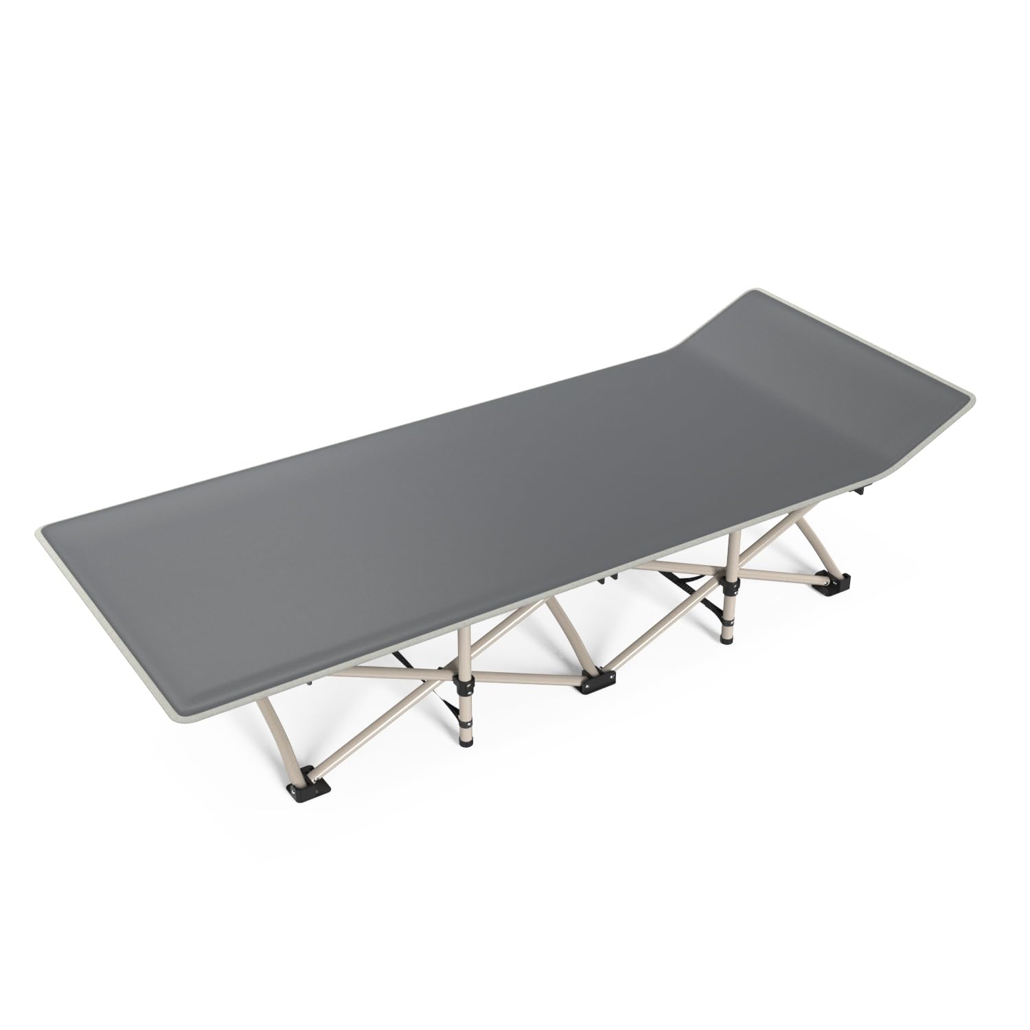 WoldTrek Oversized Camping Beds for Adults, Folding Bed with Durable 1200D Polyester & Aluminum Steel Legs