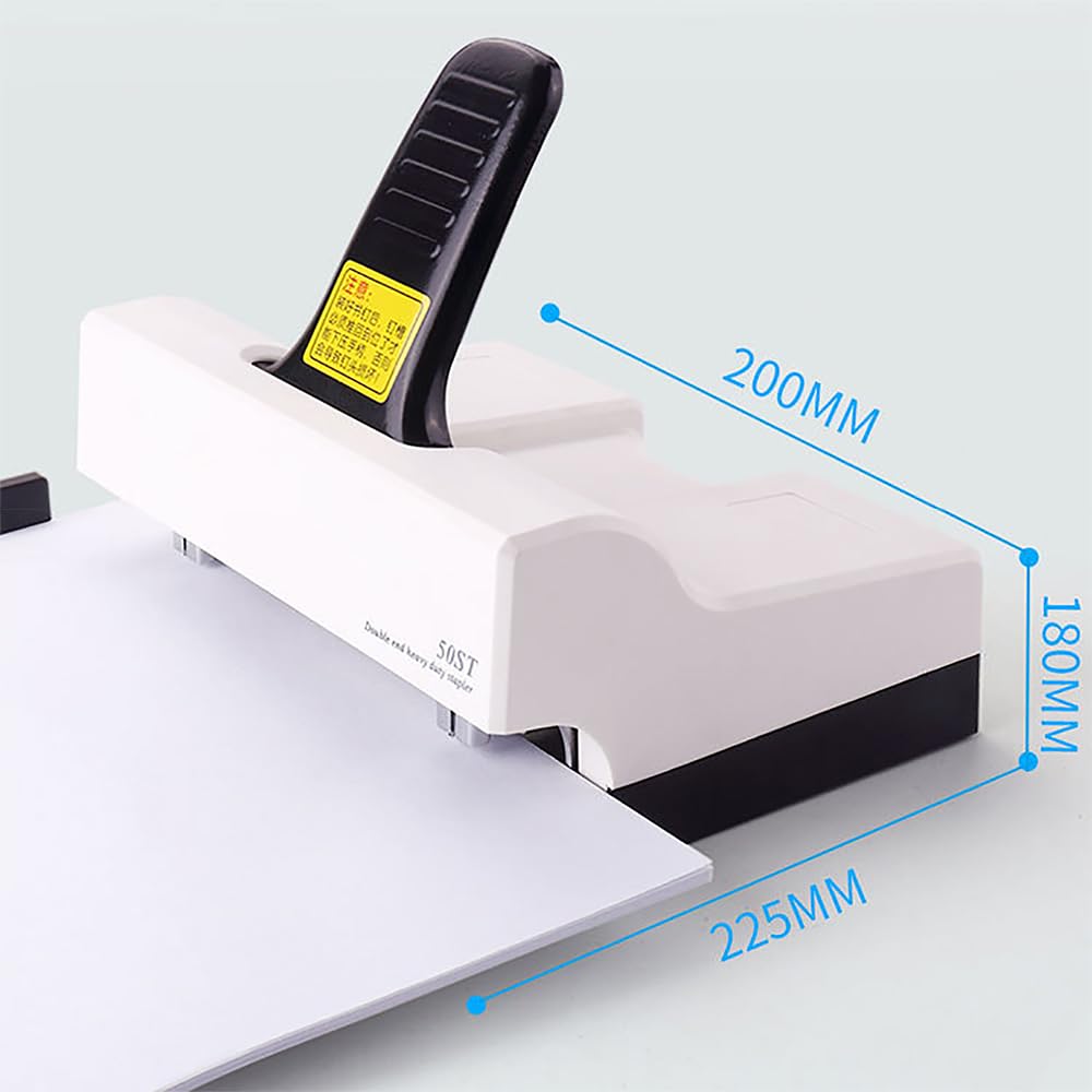 Cucitrice a Doppio Foro, Cucitrice Standard a Doppio Chiodo E Doppio Foro, Penetrazione Massima di 50 Pagine alla Volta E profondità di Ingresso Carta Regolazione da 2 a 15 Mm