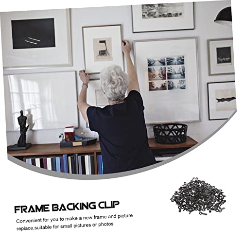 Image of Holibanna 160pcs Picture Frame Hardware Backing Clips Screws Easy Installation Turn Buttons for Hanging Photos Art and Frames Fasteners for Craft Projects