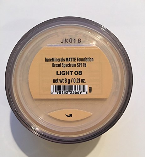 bareMinerals MATTE SPF 15 Foundation with Click, Lock, Go Sifter - Light, 0.21 Ounce