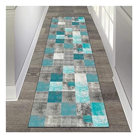 LIANGJUN 3D Runner Rug For Hallway, 0.6cm Pile Entrance Pad With Skid Resistant, Soft Area Rugs For Passage Corridor Kitchen, Custom Sizes (Color : A, Size : 60x100cm) Cover