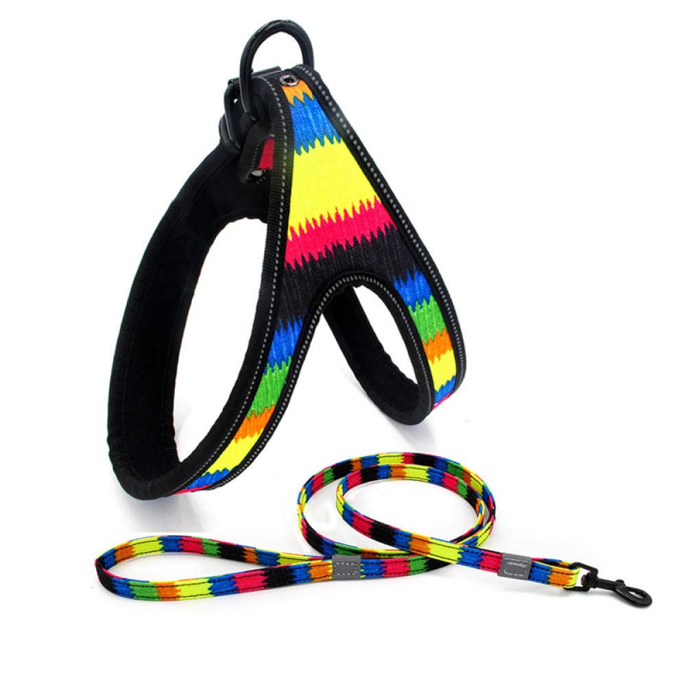 Conjunto de Correas Reflectantes for Perros, arnés y Correa for Entrenamiento Paseo, Chaleco for Cachorros, Grandes, for Mascotas ES(H,M)