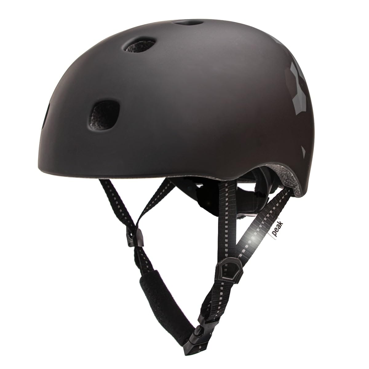 Crazy Safety Black Ramp Graffiti Casque de vélo | Casque Enfant pour vélo, Skateboard, Rollers et BMX Casque de vélo pour Homme et Femme | S/M 52–56 cm | Casque BMX réglable