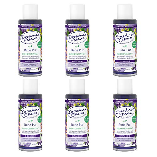 Concentré de bain pour dormir Dresdner Essenz Ruhe Pur lot de 6 flacons contre la fatigue