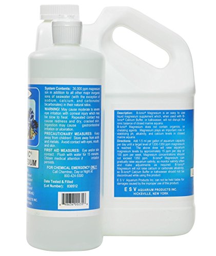 Esv Aquatics B-Ionic Magnesium Liquid Supplement For Coral Reef Salt Water Aquariums, 32 Ounce #TOP2