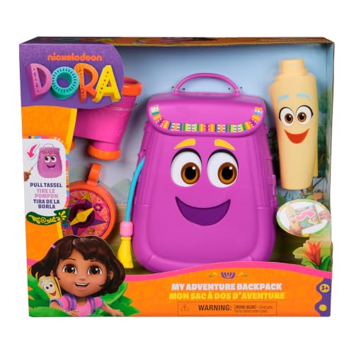 SUNNY, Dora Aventureira, Mochila com Mapa e Binóculo, Kit de Aventuras