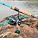 Sougayilang Fishing Rod and Reel Combo, Stainless Steel Guides Fishing Pole with Spinning Reel Combo for Saltwater and Freshwater-Turquoise-5.9ft & 3000