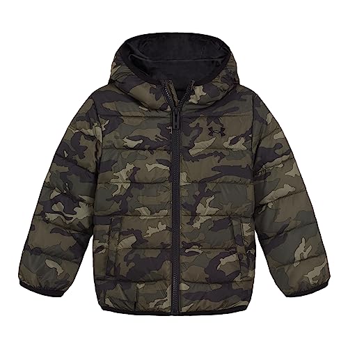 Image of Under Armour Boys Pronto Hooded Puffer Jacket, Lightweight & Water Repellent