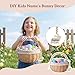 Easter Baskets for Kids, Personalized Wicker Easter Basket Empty with Handle, Basket Tags, Woven Rope Egg Easter Baskets for Boys Girls Babies Toddler Infant, Easter Basket Gifts for Boy, 2 Pcs