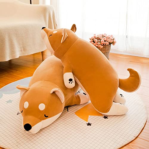 GUODUN Schlafkissen Kuscheltier Hund Cartoon Hund Plüsch Shiba Liegen Plüsch Hund Shiba Inu Plüschtier Gefüllter Shiba… – Bild 3