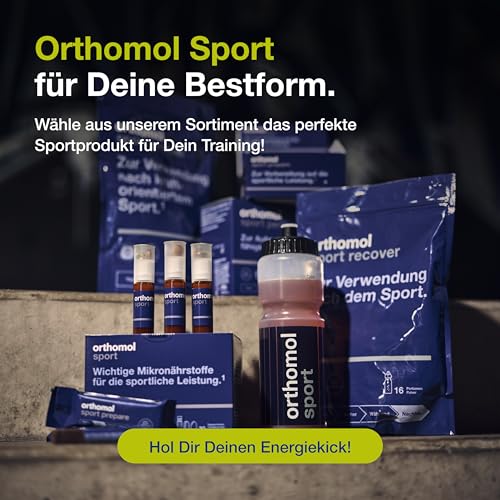 Orthomol Sport: 25 sportspezifische Vitamine, Mineralstoffe mit L-Carnitin & Omega-3-Fettsäuren - Daily-Supplement für Sportler - Muskelaufbau, Ausdauer & Regeneration, 7 Tagesportionen