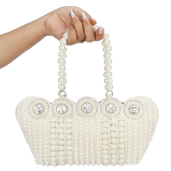 Image of LONGING TO BUY Hand Crafted Designer Box Clutch - Zari Embroidery For Women