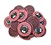 Shark Industries PN-13018 25-Pack Burgundy/Medium Quick Change Surface Conditioning Discs, 2” Diameter – Medium Grit for Sanding, Finishing, Rust Removal & More on All Metals (25 Discs)
