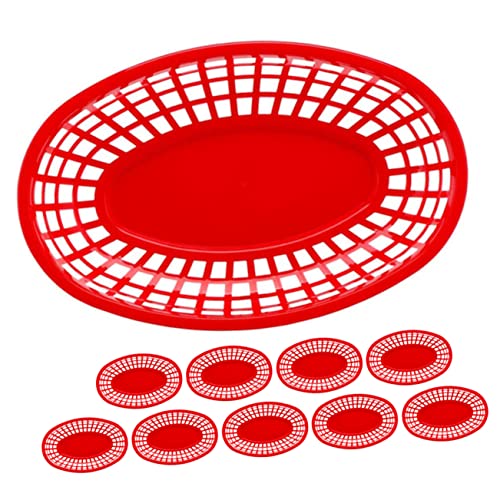 SOLUSTRE 10Pcs Decorative Snack Basket Catering Tray for Fruits Vegetables and Sundries Container for Parties Picnics and Entertaining