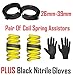Price comparison product image Pair Of Car Coil Spring Assister Kit - For Springs With 26-39mm Gap (SW) & Black Nitrile Gloves