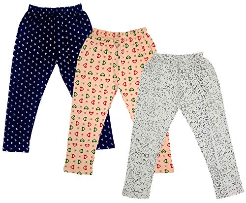 Image of indi weaves Girls Super Soft Cotton Solid Capri Pants Pack of 2