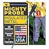 T&T Tools 48-Inch Mighty Probe Insulated Metal Soil Probe – 3/8" Metal Round Rod, Heavy Duty Design for Easy Penetration & Withdrawal, Soil Testing & Landscaping Tools, T-Handle, USA-Made-1 Pack
