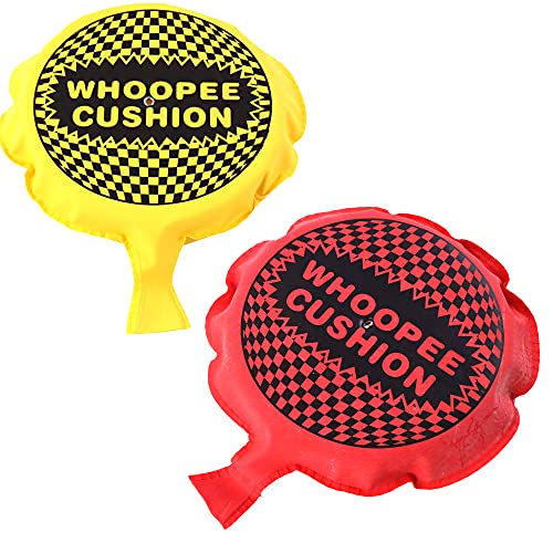 FLYPOP'S Coussin Péteur-033264-17 cm-Rouge ou Jaune ou Vert-Plastique-À Partir de 3 Ans, 033264