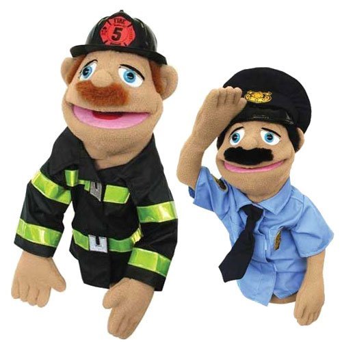Melissa and Doug Police Officer & FireFighter Puppets