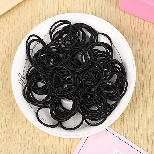 20 Packs Small Size Elastic Hair Ties For Girls and Thin Hair - Matte Rubber Hair Ties Colorful Rubber Hair Bands No Crease Ponytail Holder