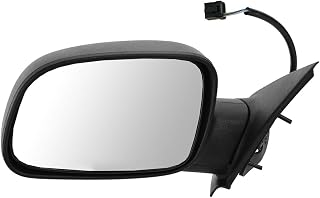 1pc Left Driver Side Paint to Match Power Operate Exterior Door Rear View Mirror Type Plastic for Jeep for Grand Cherokee Overland 02-Laredo/Limited 99-04 Black-Cover