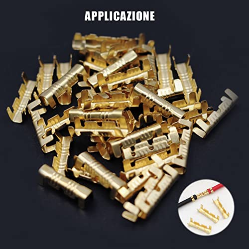 Connettori Kit Terminali,100 Pezzi Crimpare Kit