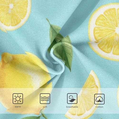 Watercolor Lemons Leaves Blue Cute Panties Girl Girls Underwear Toddler Cotton Funny Underpants Briefs 2t3