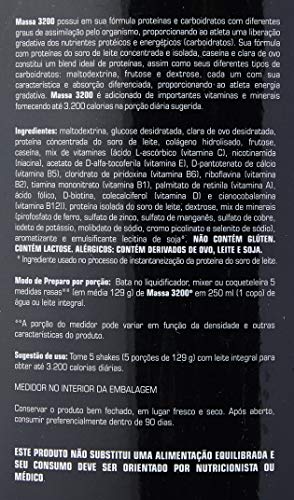 Massa 3200 Anticatabolic (3kg) - Sabor Baunilha, Probiótica
