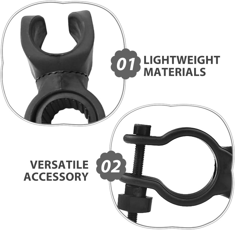 20pcs Cane Holder for Walkers Universal Flashlight Mount Clip for Walking Sticks Wheelchairs Mobility Scooters and Bikes Led Holder Night Safety