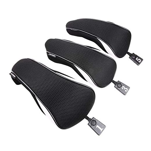 Sword &Shield sports 3pcs/Set New Driver # 1 3 5 Fairway Wood Cover Golf Club Headcover£¨Black£©