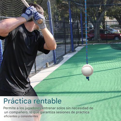 Balle d'entraînement pour battage de baseball et sangle suspendue - 7