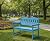 Outdoor Garden Bench,2-Person Poly Lumber Patio Bench, Slatted Patio Loveseat,All-Weather Outdoor Bench that Never Rot and Fade, Suit for Garden, Porch and Park