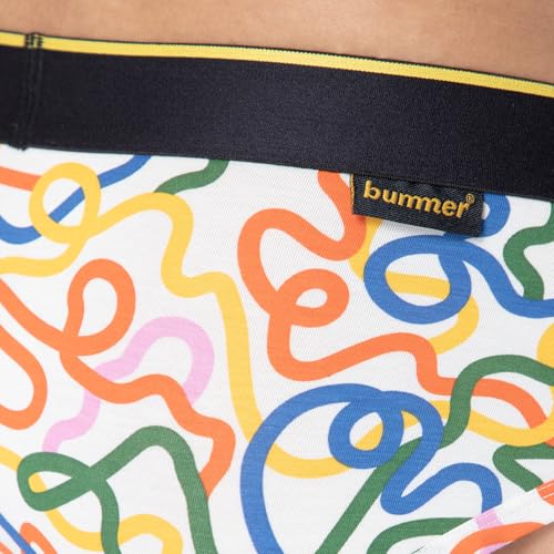 Image of Bummer Men's Printed Micro Modal Briefs Underwear | Ultra Soft & Breathable | Combo Pack of 2