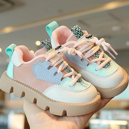 Kids Thick Sole Sport Shoes Non Slip Sneakers Girls Flat Bottom Comfortable Walking Shoes4