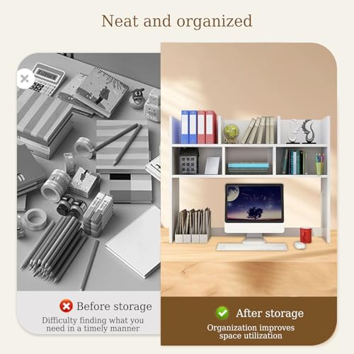 Étagère de table polyvalente avec organiseur de bureau ouvert pour un rangement compact - 5