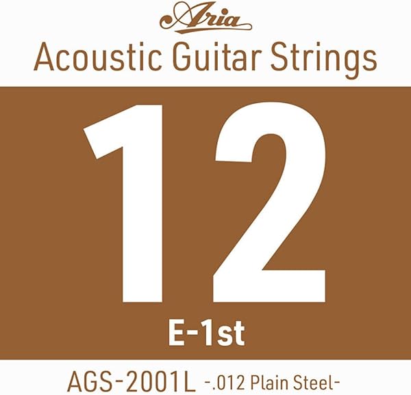 Amazon.co.jp_ アリア Aria AGS-2001L (.012) アコースティックギター用 バラ弦 1弦×3本 _ 楽器・音響機器