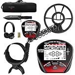DR.ÖTEK Metal Detector for Adults Professional, Lightweight, Pinpoint & Exclusive Memory Mode, Higher Accuracy, IP68 Waterproof Coil, Bigger Backlit LCD Display, New Advanced DSP Chip