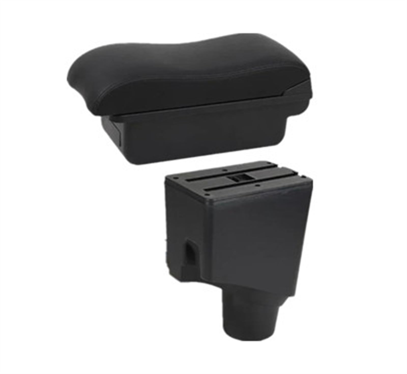 NOHEEU Car Armrest Center Box Storage Interior Details Retrofit Parts 2015-2023 For Yaris For Hybrid(A2 black line No USB)