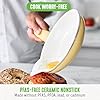 GreenLife 16 Piece Nonstick Cookware Set, Soft Grip Non-Toxic PFAS-Free Ceramic Pots & Pans, Dishwasher & Oven Safe, Frying, Sauce, Saute, Utensils, Glass Lids, Stay-Cool Handles, Wobble Free, Yellow #1