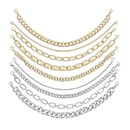 Degpum 9pcs Trucker Hat Chains Detachable Hat Chain for Women Man Metal Detachable Chains Bulk Trucker Hat for Women Men Baseball Cap Accessories