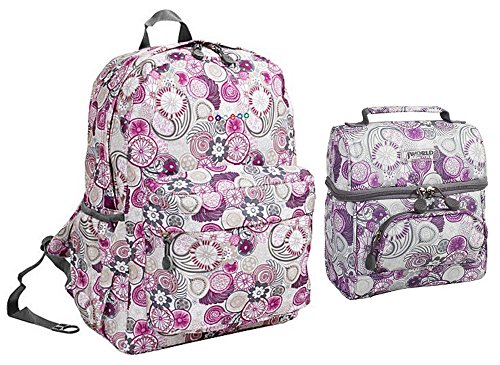 Mochila e lancheira J World Campus de volta às aulas Série Oz/Corey (Lemon), Kiddo, One Size, Lancheira infantil Cade. Lancheira isolada fofa