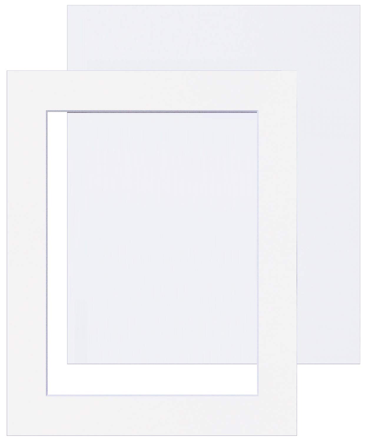 Picture Mounts with Backs, Pack of 1 (Single), Choice of Size & Colour [10 x 8 to fit 6 x 4, Soft White/Off-White] — image 1