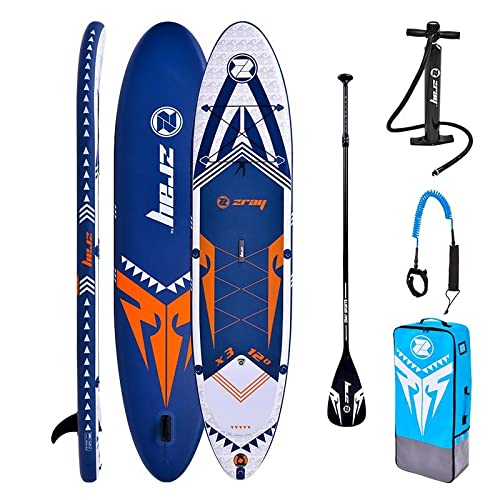 Zray X-Rider X3 12.0 Sup Board Stand Up Paddle Surf-Board Kayak-Sit Remos Correa 365x81x15cm Cover