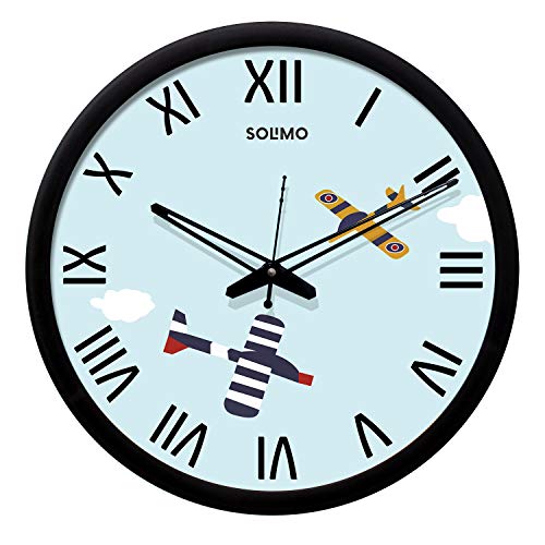 Amazon Brand – Solimo 12-inch Wall Clock – Designer (Silent Movement, Black Frame) For Rs. 295 @ 70 %