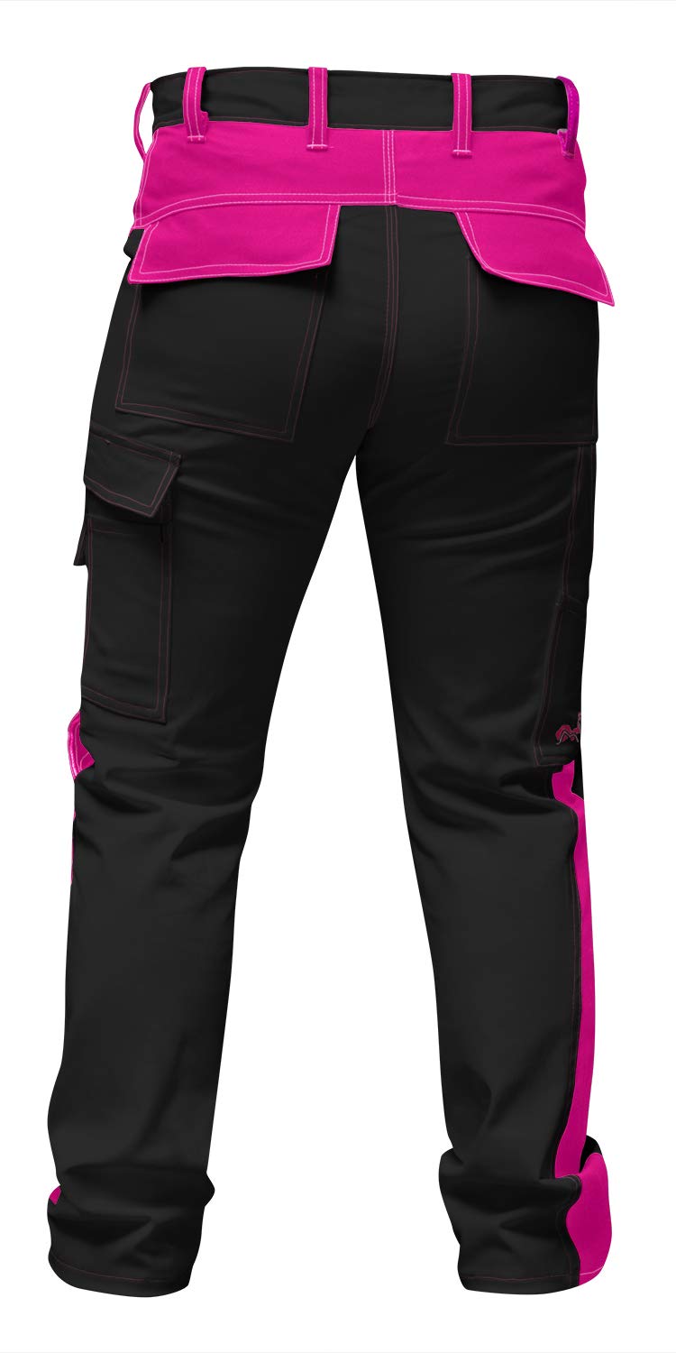 strongAnt Pantalones de Trabajo para Mujer, Totalmente elásticos, con Bolsillos Acolchados en Las Rodillas